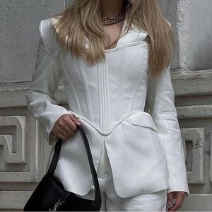 White denim corset from LBV official